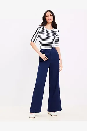 LOFT Relaxed Straight Pants in Twill