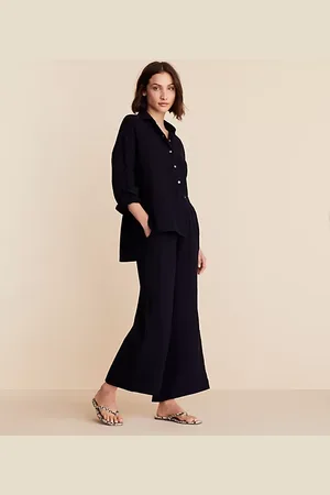 LOFT Petite Lou & Grey Triple Cloth Wide Leg Crop Pants