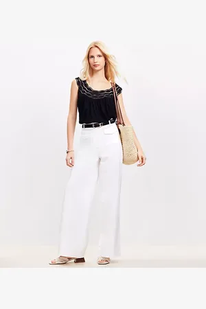 LOFT Patch Pocket Wide Leg Pants