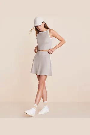 LOFT Lou & Grey Striped Softsculpt Mini Skort