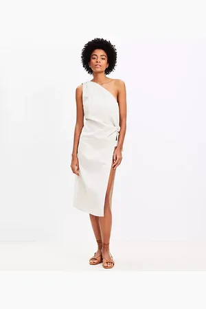 LOFT Beach One Shoulder Sarong Dress