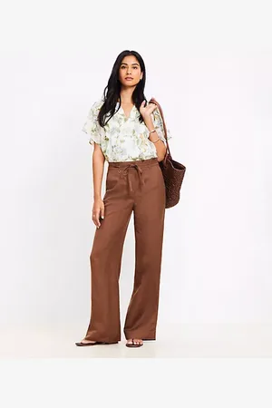 LOFT Tall Straight Pants in Linen Blend