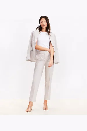 LOFT Tall Riviera Slim Pants in Striped Seersucker