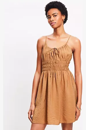 LOFT Smocked Strappy Mini Dress