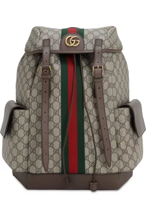 Gucci - Men - Ophidia Leather-trimmed Monogrammed Coated-canvas Tote Bag Brown