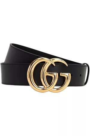 Gucci 40mm Shiny Gg Buckle Leather Belt