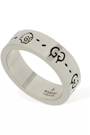 Gucci Sterling Silver 9mm Interlocking G Ring Size 10