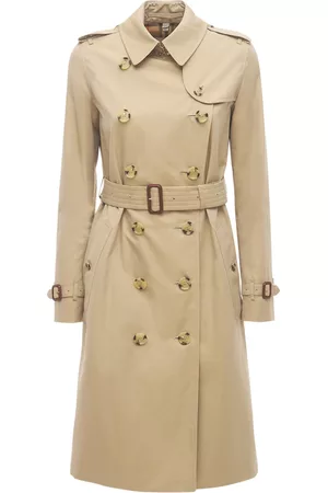 Burberry Kensington Long Canvas Trench Coat