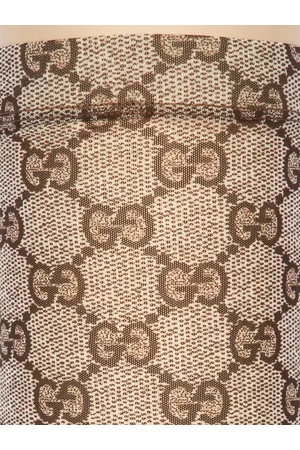 Gucci Beige & Brown GG Tights