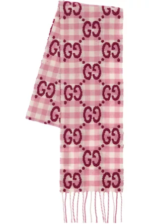 Gucci Gg Logo Wool Blend Scarf