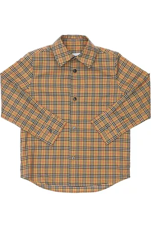 Burberry Check Stretch Cotton Poplin Shirt