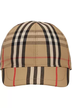 Burberry Girls Hats - Check Cotton Gabardine Baseball Hat