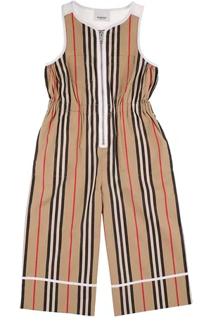 Burberry Icon Stripe Cotton Jumpsuit
