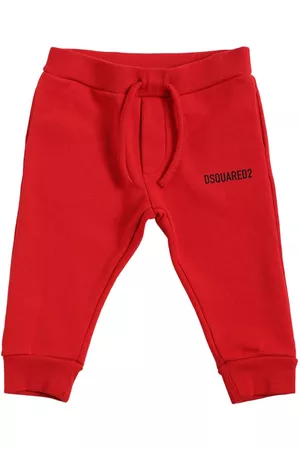 Dsquared2 Boys Sweatpants - Rubberized Logo Cotton Sweatpants