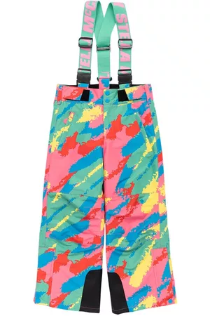 Stella McCartney Girls Ski Suits - Printed Recycled Nylon Puffer Ski Pants