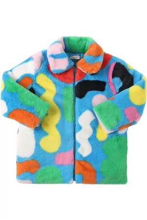 Stella McCartney Printed Faux Fur Coat
