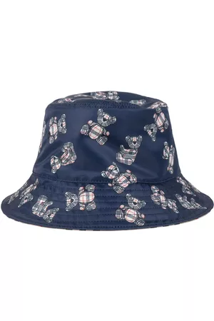 Burberry Girls Hats - Bear Printed Nylon Bucket Hat