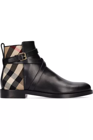 Burberry Women Boots - 20mm New Pryle Leather & Check Boots