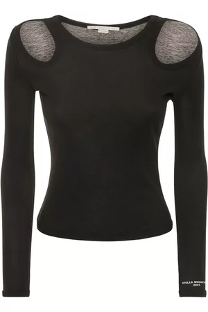 Stella McCartney Cotton Blend Top W/ Cutouts