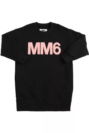 MM6 MAISON MARGIELA Cotton Sweat Dress W/ Patch Logo