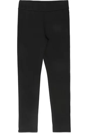 Moncler Cotton Jersey Leggings W/ Logo Patch