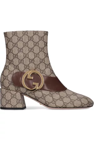 Gucci 55mm Blondie Gg Canvas Ankle Boots