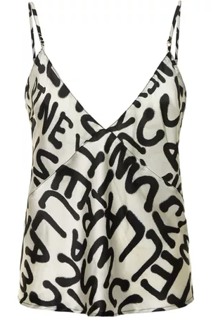Stella McCartney Graffiti Silk Blend Pajama Top