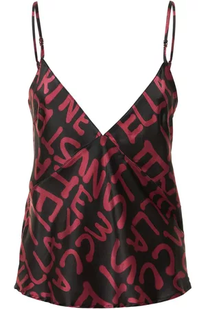 Stella McCartney Graffiti Silk Blend Pajama Top