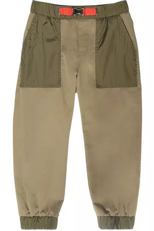 Moncler Cotton Pants W/ Nylon Inserts