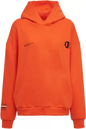 Women's New Era Orange Cleveland Browns Cloud Dye Fleece Pullover Hoodie