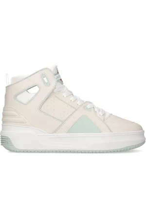 JUST DON Basketball Courtside Hi Leather Sneakers