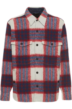 Moncler Waier Wool Blend Check Shirt