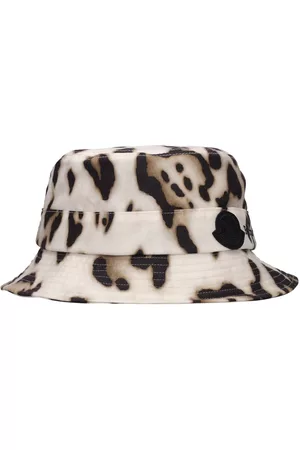 Moncler Leopard Cotton Bucket Hat