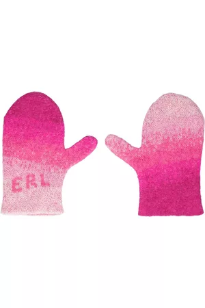 ERL Mohair Blend Gradient Logo Gloves