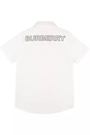 Burberry Cotton Poplin Short Sleeve Shirt