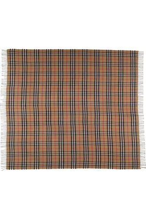 Burberry Check Intarsia Wool Blanket