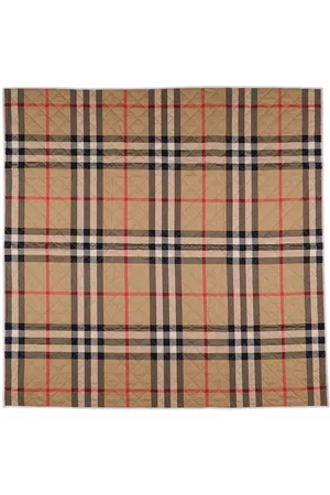 Burberry Check Print Quilted Cotton Blanket