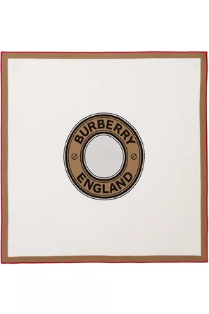 Burberry Logo Print Wool Blanket