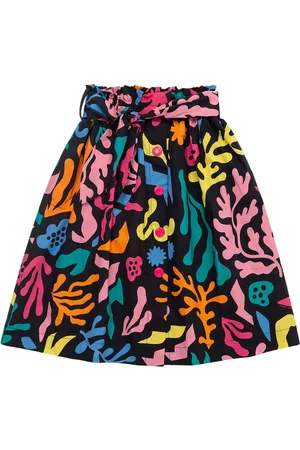 Marc Jacobs Girls Printed Skirts - All Over Print Poplin Mini Skirt