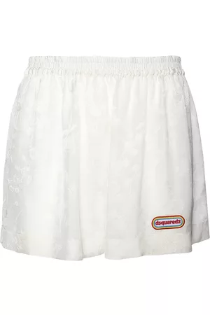 Dsquared2 Viscose Jacquard Pajama Mini Skirt