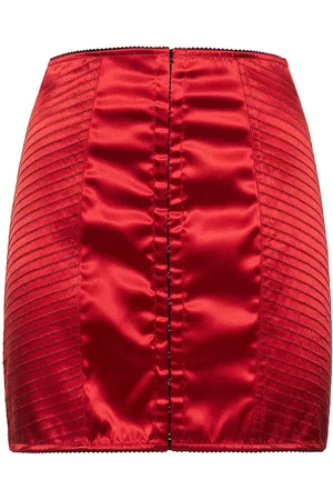 Dolce & Gabbana Women Mini Skirts - Stretch Satin Corset Mini Skirt