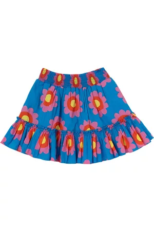 Stella McCartney Flowers Print Organic Cotton Skirt