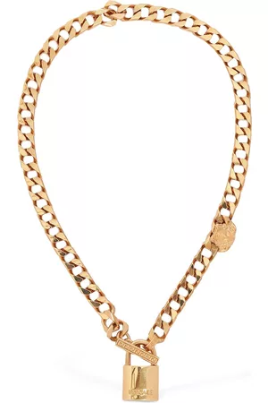 Versace: Gold & Green Western Cactus Necklace