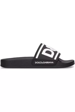 Dolce & Gabbana Logo Rubber Slide Sandals