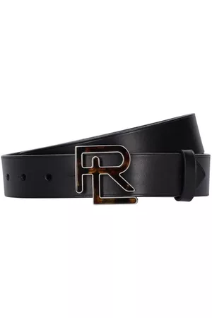 Ralph Lauren Logo Buckle Leather Belt