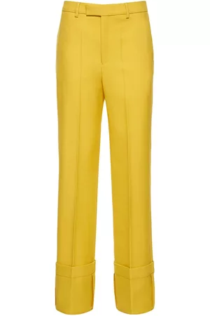 SALONI Capri Flute printed stretch-silk twill straight-leg pants |  NET-A-PORTER