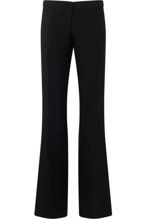 Alexander McQueen Women Suit Pants - Wool Tuxedo Pants