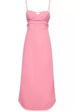 Jonathan Simkhai Women Midi Dresses - Alessi Cutout Tech Bustier Midi Dress