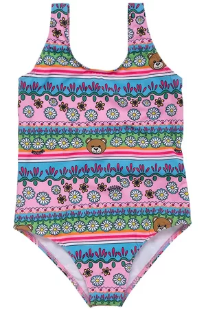 Moschino All Over Print Lycra Onepiece Swimsuit