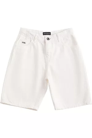 Cotton jacquard cargo shorts with DG logo in Multicolor